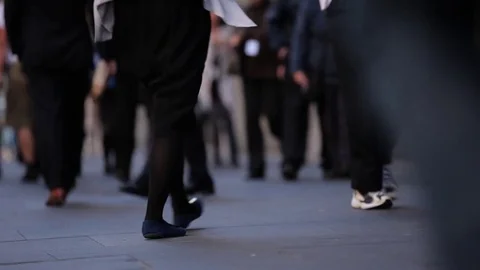 Pedestrians in the city Stock Footage 72103479
