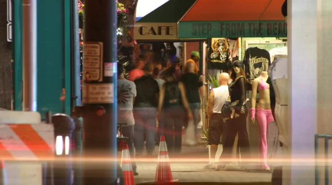 Pedestrians Close Up Stock Footage 375526