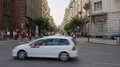 Pedestrians crossing the road in Bilbao city center, sightseeing in Europe HD Footage