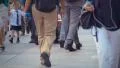Pedestrians on crowded street in New York City 4k or 4k+ Resolution