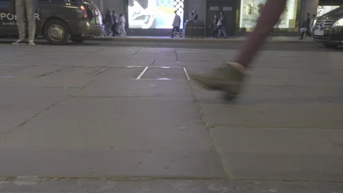 Pedestrians at dusk Video stock 108344994