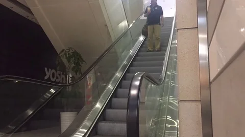 Pedestrians on elevator time lapse Stock Footage 82108222