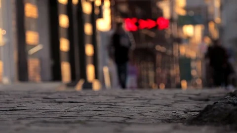 Pedestrians, feets close up Stock Footage 76442505