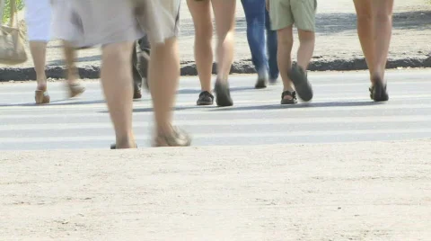 Pedestrians Stock Footage 864636