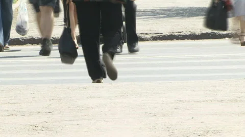 Pedestrians Stock Footage 864733