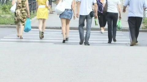 Pedestrians Stock Footage 864866