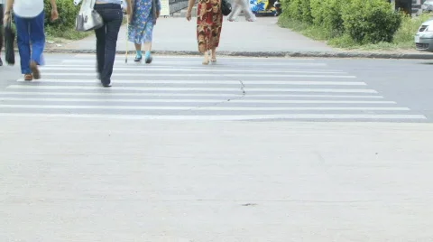 Pedestrians Stock Footage 864934