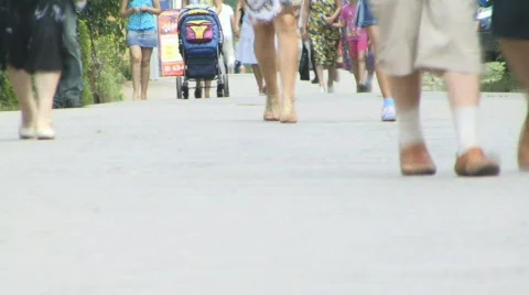 Pedestrians Stock Footage 864945