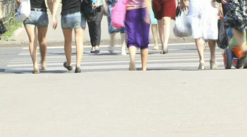 Pedestrians Stock Footage 864983