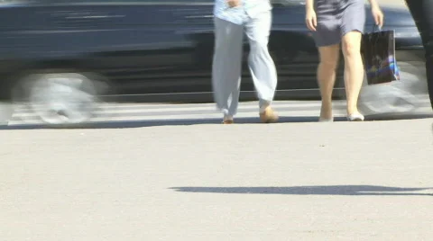 Pedestrians Stock Footage 865017