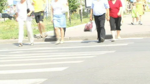 Pedestrians Stock Footage 865115