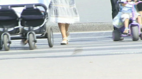 Pedestrians Stock Footage 865455