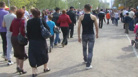 Pedestrians Stock Footage 5322258