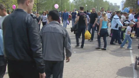 Pedestrians Stock Footage 5324016