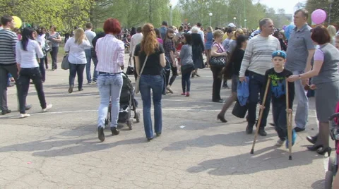 Pedestrians Stock Footage 5440846