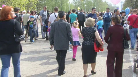 Pedestrians Stock Footage 5441498