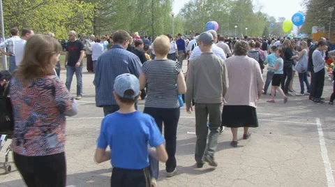 Pedestrians Stock Footage 5443028