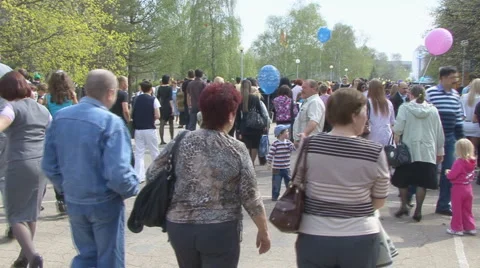 Pedestrians Stock Footage 5446531