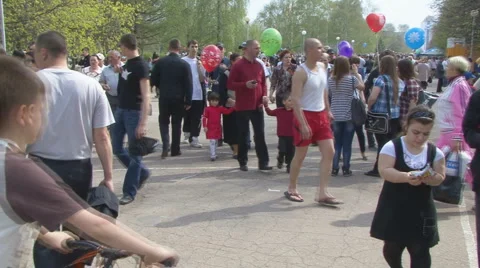 Pedestrians Stock Footage 5449033