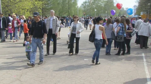 Pedestrians Stock Footage 5452106