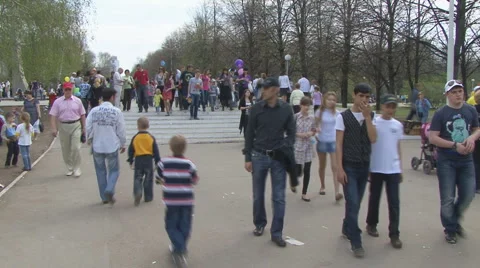 Pedestrians Stock Footage 5501085