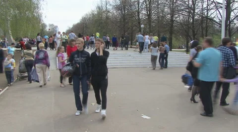 Pedestrians Stock Footage 5501120