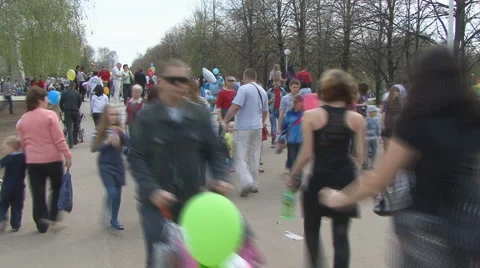 Pedestrians Stock Footage 5501122
