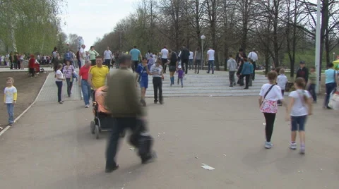 Pedestrians Stock Footage 5501126