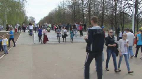 Pedestrians Stock Footage 5503224