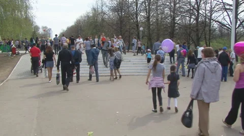 Pedestrians Stock Footage 5503375