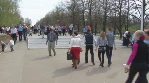 Pedestrians Stock Footage 5503387