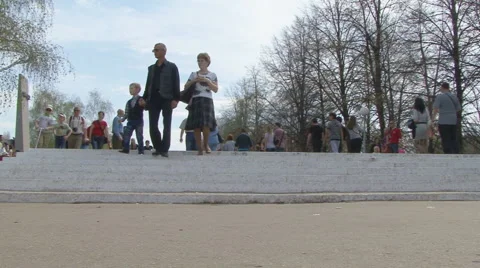 Pedestrians Stock Footage 5503552