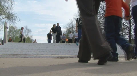 Pedestrians Stock Footage 5503578