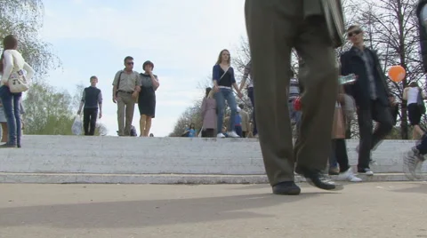 Pedestrians Stock Footage 5503583