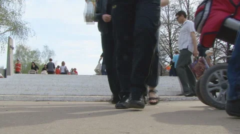 Pedestrians Stock Footage 5503606