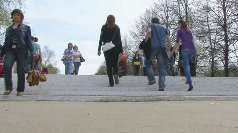 Pedestrians Stock Footage 5504390