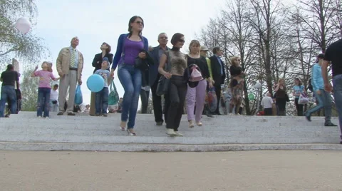 Pedestrians Stock Footage 5504520