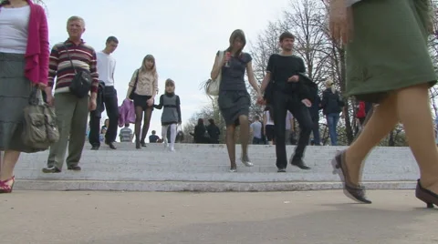 Pedestrians Stock Footage 5504559