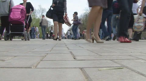 Pedestrians Stock Footage 5504719