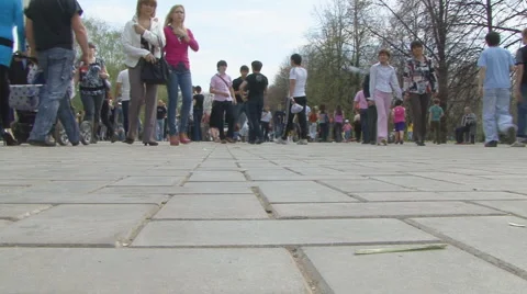 Pedestrians Stock Footage 5504737