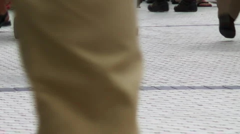 Pedestrians Stock Footage 5505447