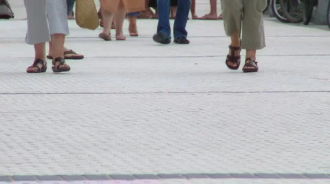 Pedestrians Stock Footage 5505468
