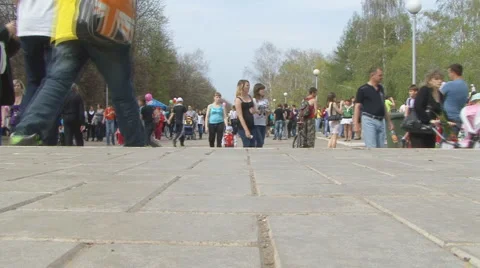 Pedestrians Stock Footage 5754137