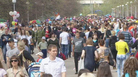Pedestrians Stock Footage 5760299