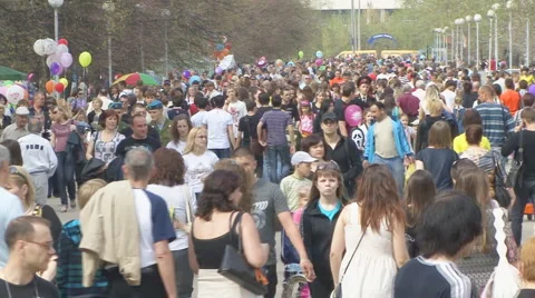 Pedestrians Stock Footage 5761548