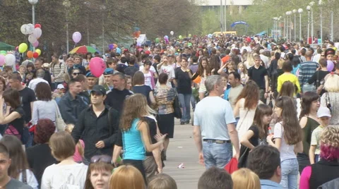 Pedestrians Stock Footage 5761606