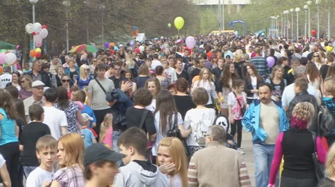 Pedestrians Stock Footage 5765225