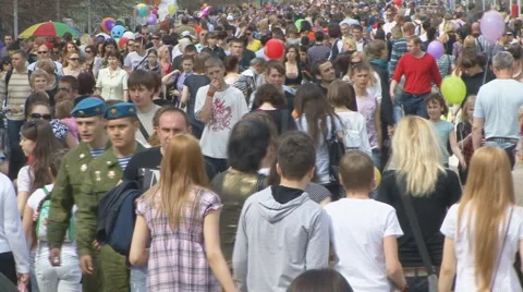 Pedestrians Stock Footage 5767166