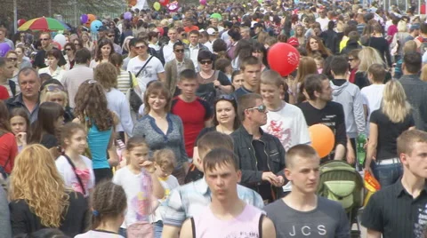 Pedestrians Stock Footage 5770157