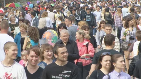 Pedestrians Stock Footage 5770250